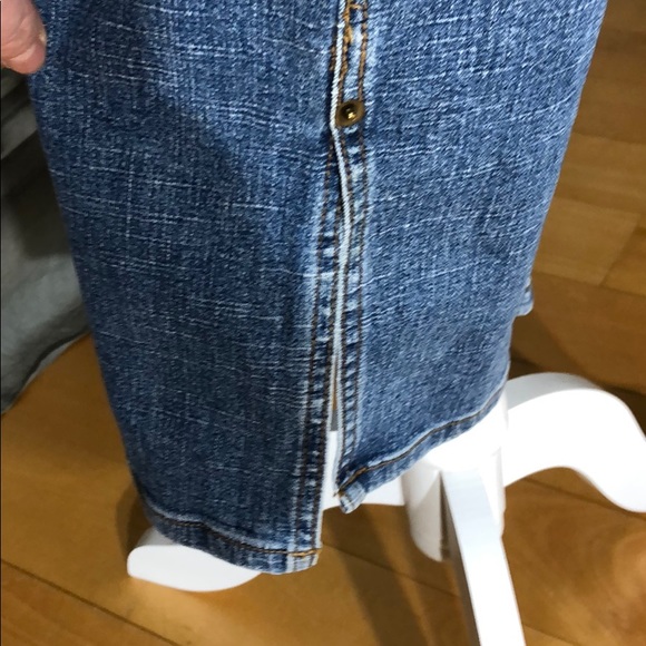 Fibers Jeans Crop Straight Leg Med Blue Wash Sz 8 - Picture 5 of 7